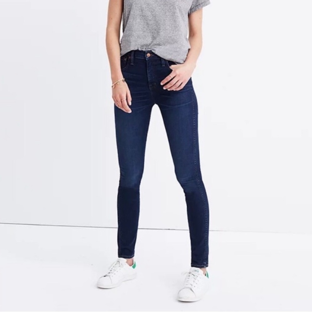 Madewell 10" High-Rise Skinny Jeans in Hayes Wash Style F4684 Size 24